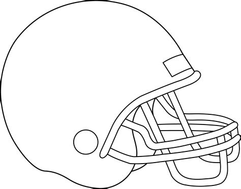 Football Helmet Template Printable